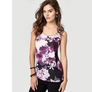 Le Chateau small purple fleuri cami blouse
